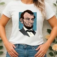 Abraham Lincoln Portrait Women's T-Shirt thumb 2