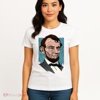Abraham Lincoln Portrait Women's T-Shirt thumb 4