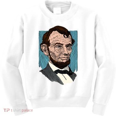 Abraham Lincoln Portrait Kids Sweatshirt
