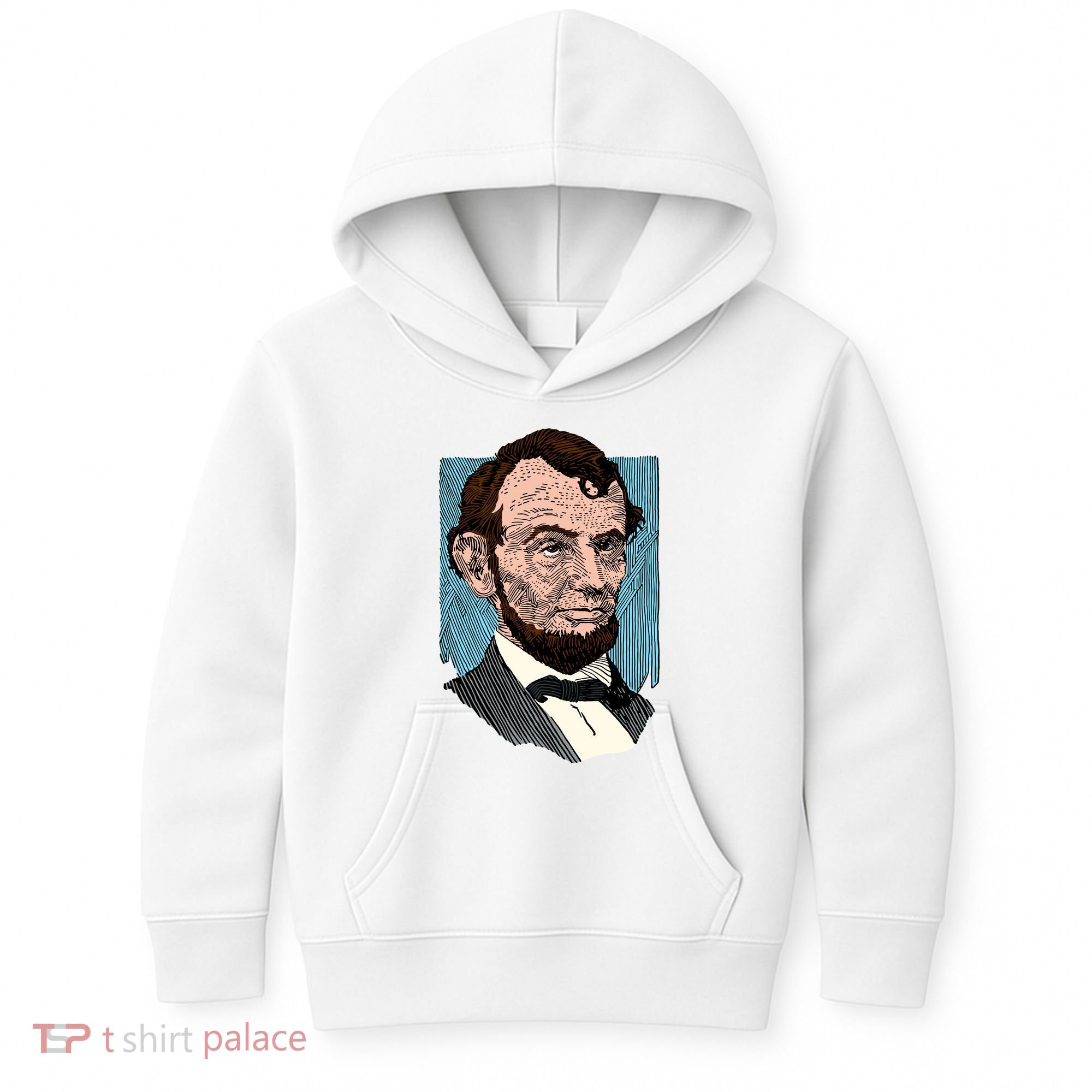Abraham Lincoln Portrait Kids Hoodie