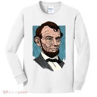 Abraham Lincoln Portrait Kids Long Sleeve Shirt thumb 0
