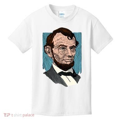 Abraham Lincoln Portrait Kids T-Shirt