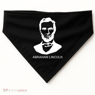 Abraham Lincoln Portrait President USA-Made Doggie Bandana