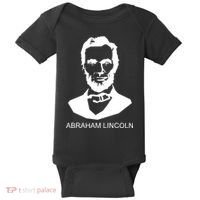 Abraham Lincoln Portrait President Baby Bodysuit thumb 0