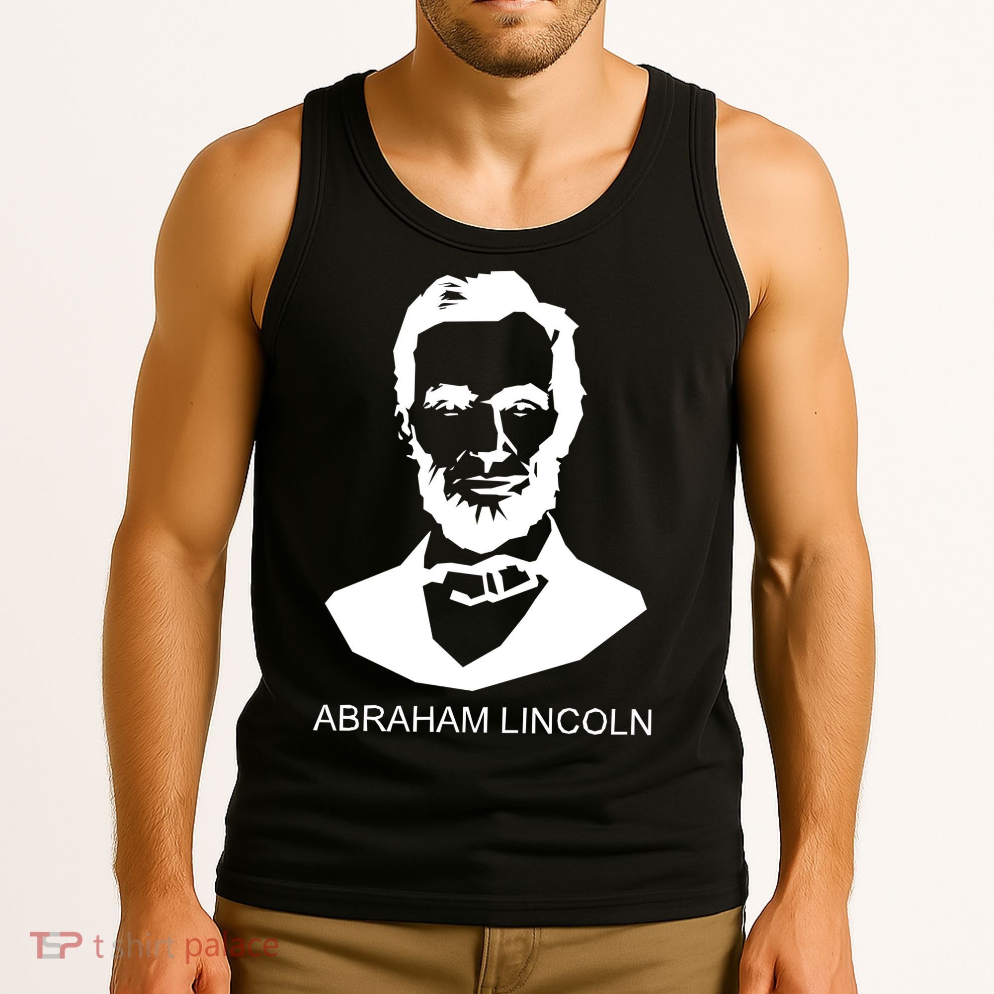Abraham Lincoln Portrait President Tank Top