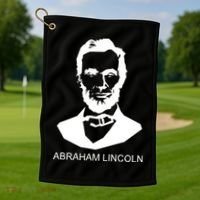 Abraham Lincoln Portrait President Golf Towel thumb 1