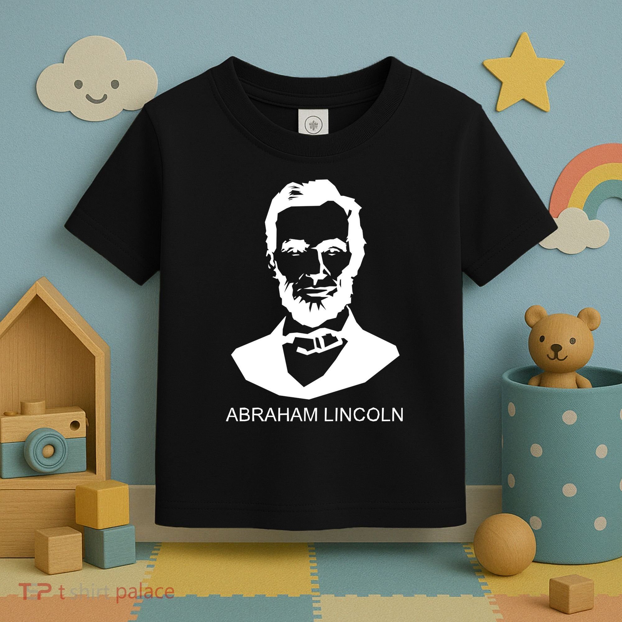 Abraham Lincoln Portrait President Toddler T-Shirt