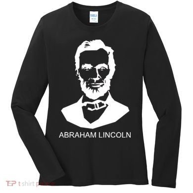 Abraham Lincoln Portrait President Women's Long Sleeve Shirt