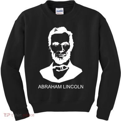 Abraham Lincoln Portrait President Kids Sweatshirt