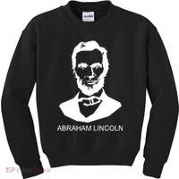 Abraham Lincoln Portrait President Kids Sweatshirt thumb 0