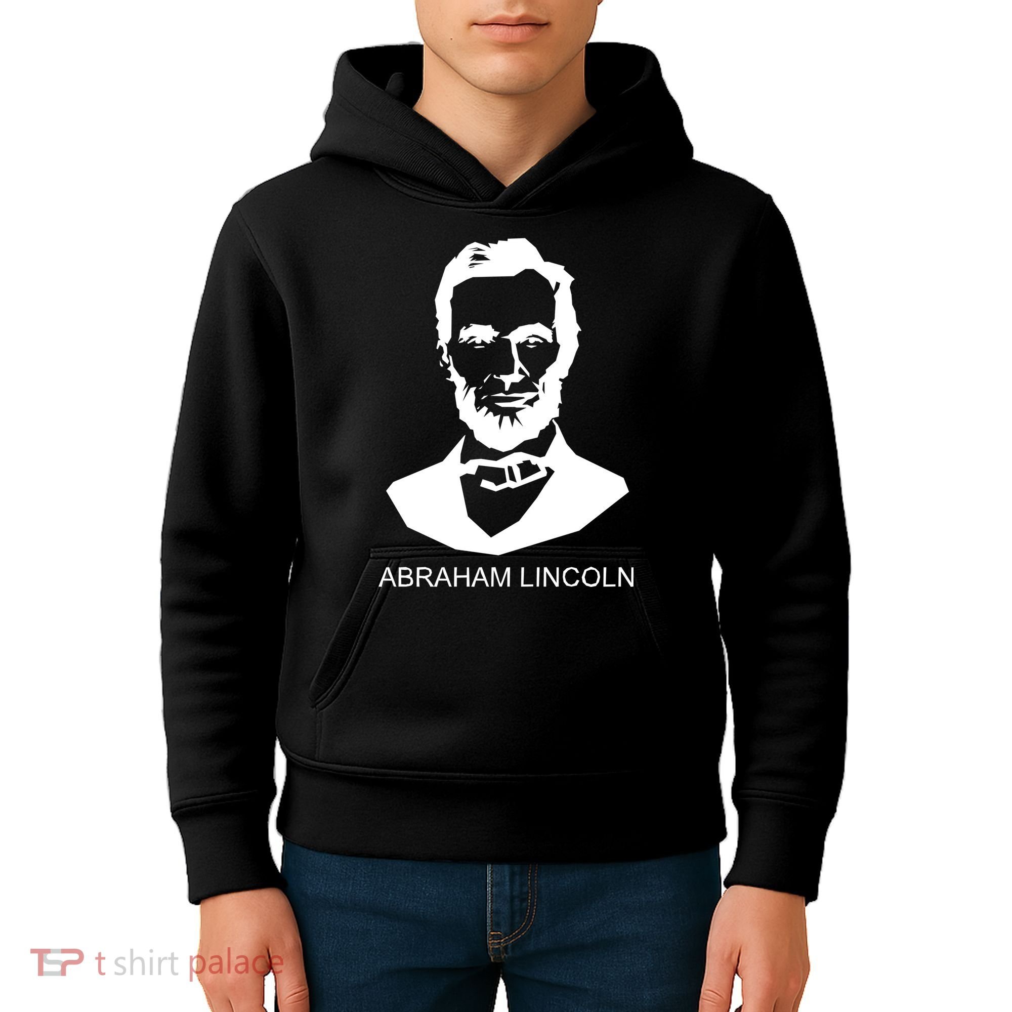 Abraham Lincoln Portrait President Kids Hoodie