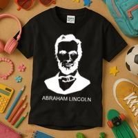 Abraham Lincoln Portrait President Kids T-Shirt thumb 3