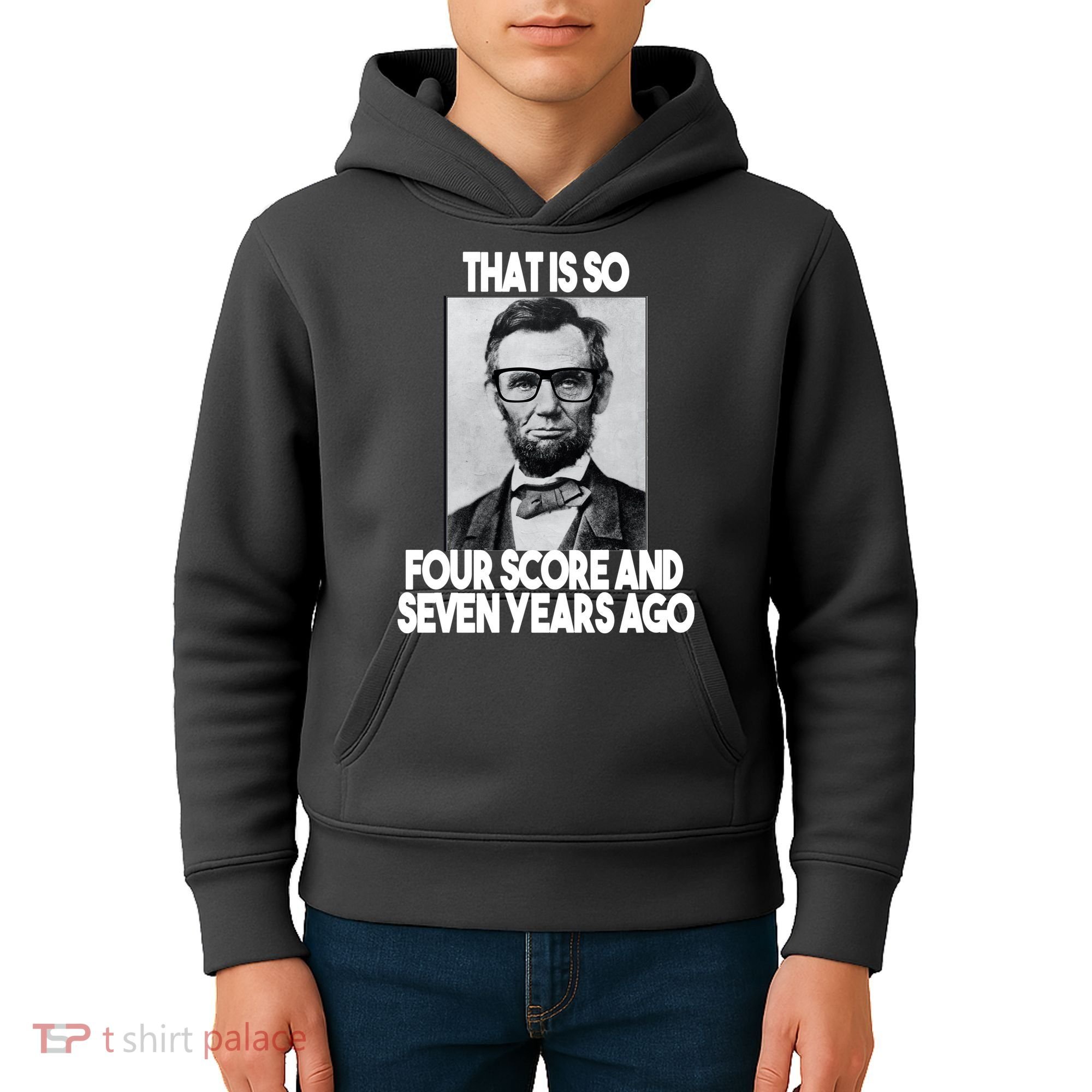 Abraham Lincoln Seven years Ago Kids Hoodie
