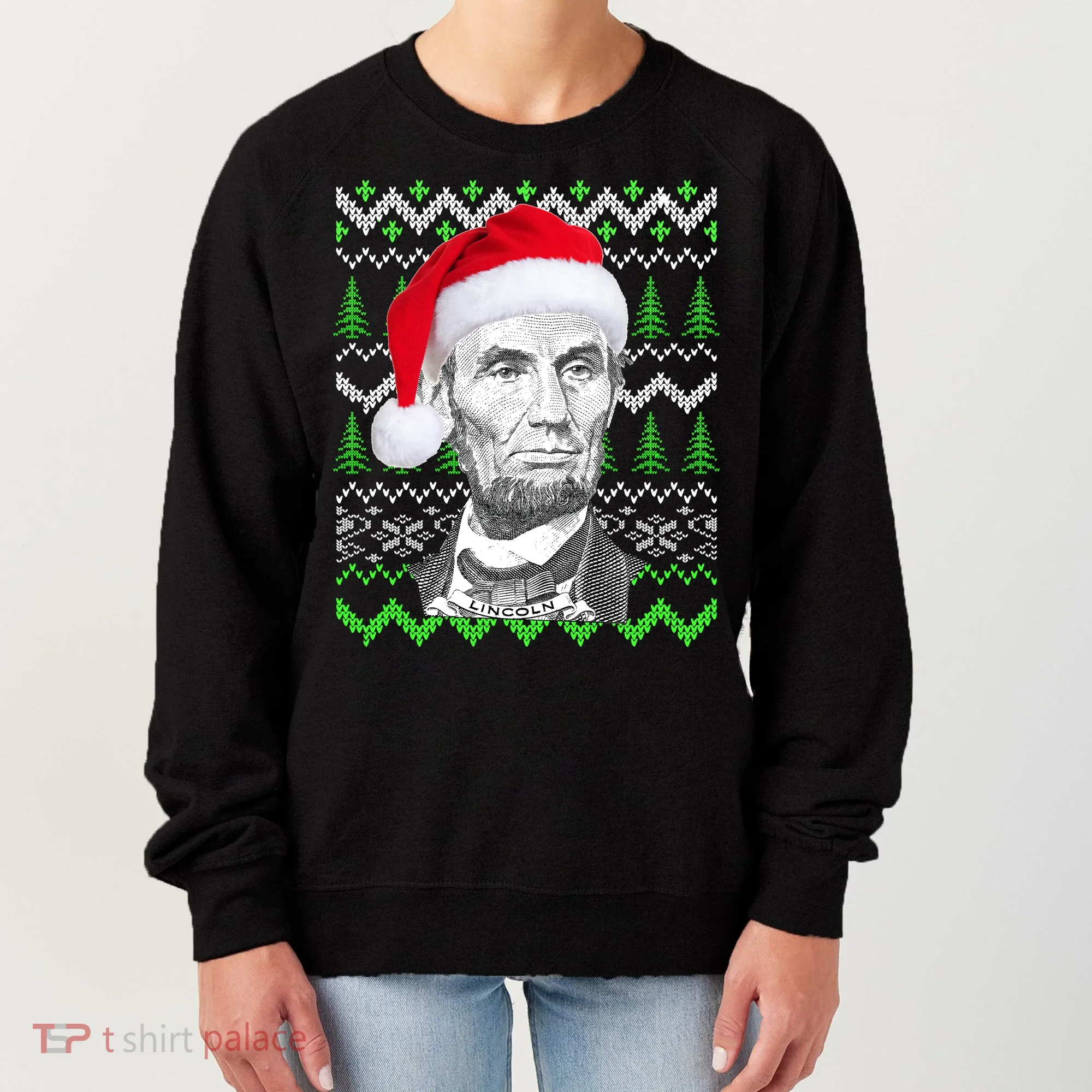 Abraham Lincoln Ugly Christmas Sweater Women's Sweatshirt