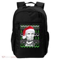 Abraham Lincoln Ugly Christmas Sweater Backpack thumb 0