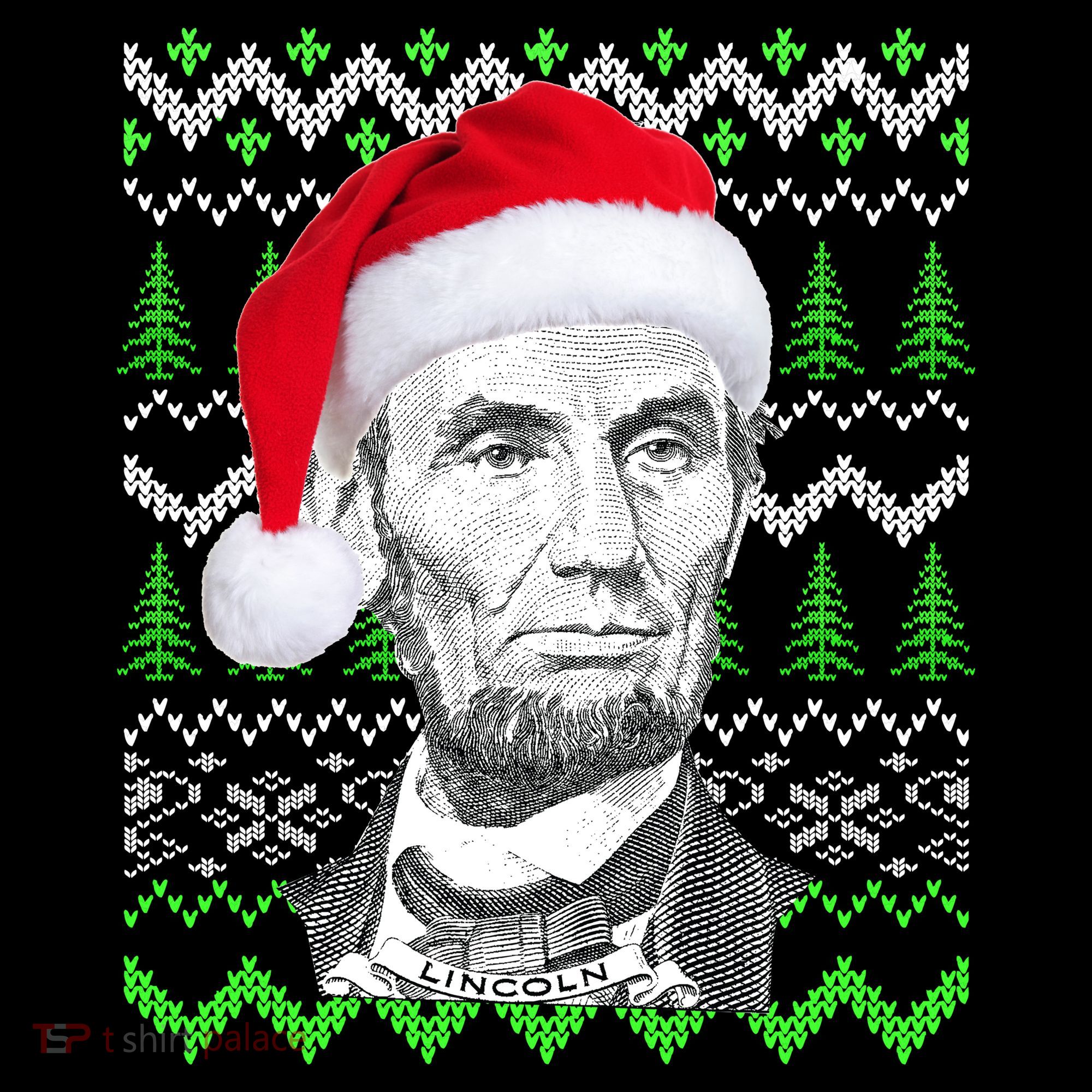 Abraham Lincoln Ugly Christmas Sweater Backpack