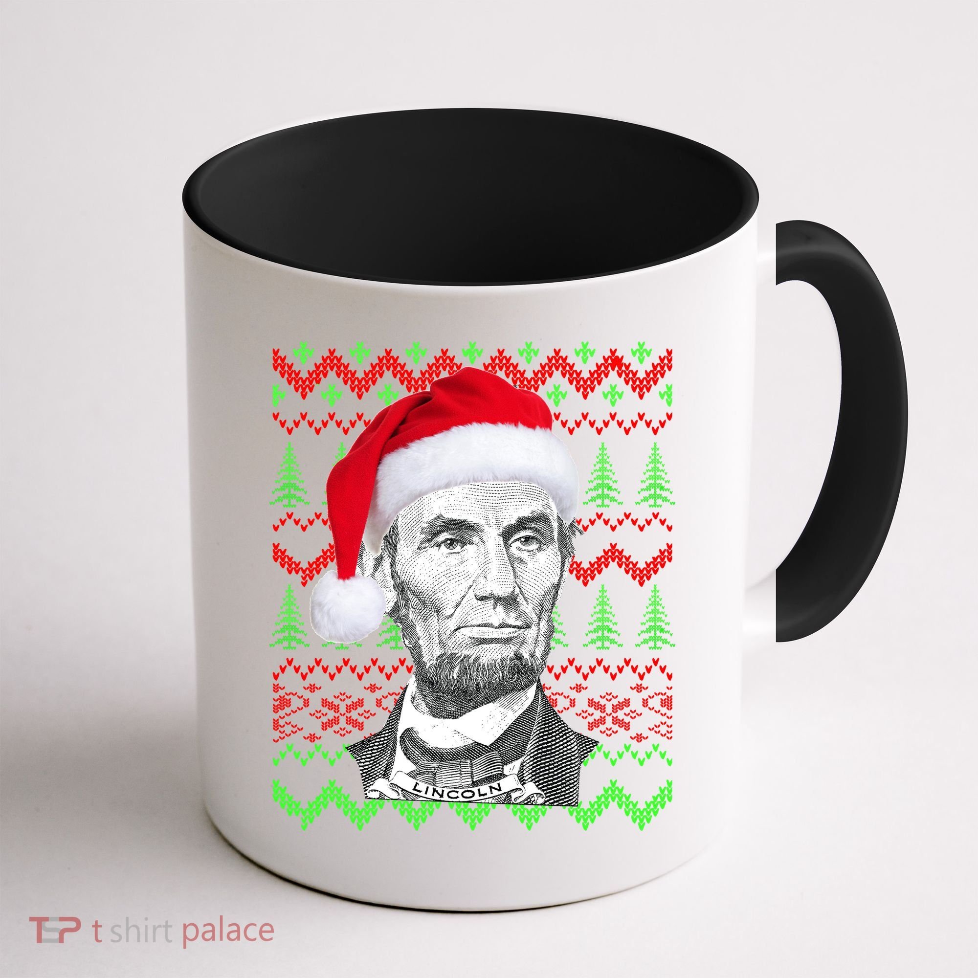 Abraham Lincoln Ugly Christmas Sweater Coffee Mug