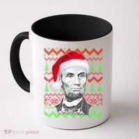 Abraham Lincoln Ugly Christmas Sweater Coffee Mug thumb 0
