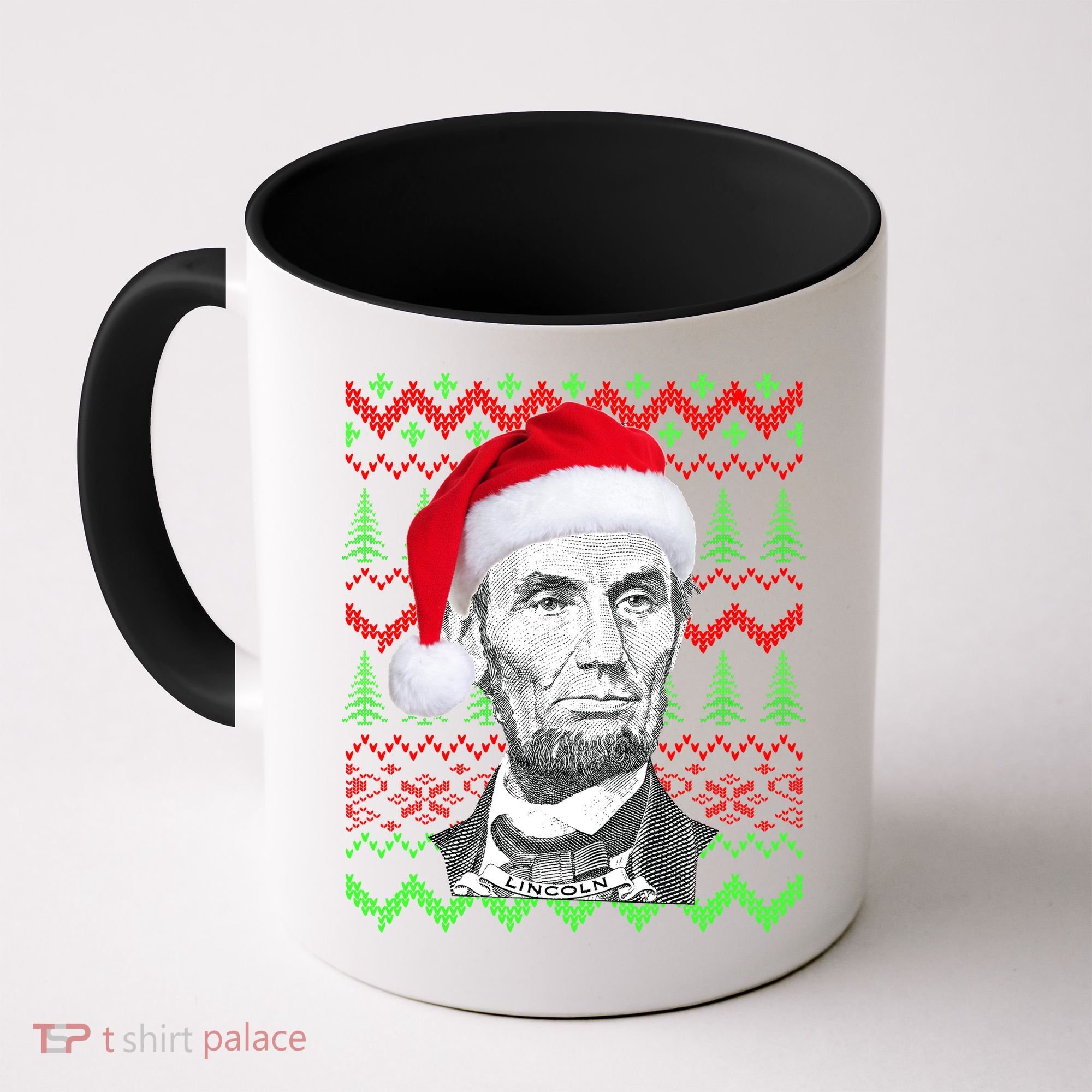 Abraham Lincoln Ugly Christmas Sweater Coffee Mug