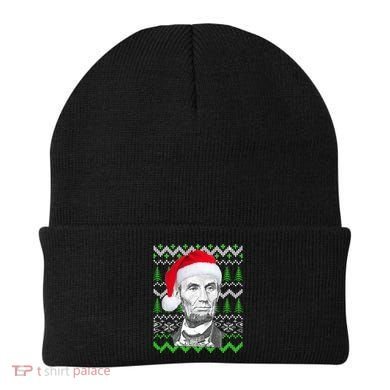 Abraham Lincoln Ugly Christmas Sweater Beanie