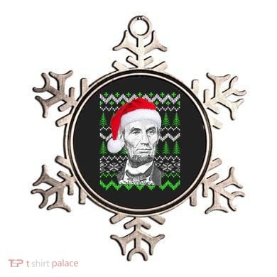 Abraham Lincoln Ugly Christmas Sweater Ornament