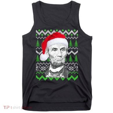 Abraham Lincoln Ugly Christmas Sweater Tank Top