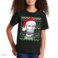 Abraham Lincoln Ugly Christmas Sweater Kids T-Shirt thumb 2