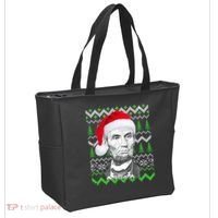 Abraham Lincoln Ugly Christmas Sweater Tote Bag thumb 2