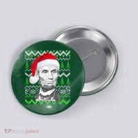 Abraham Lincoln Ugly Christmas Sweater Button thumb 0