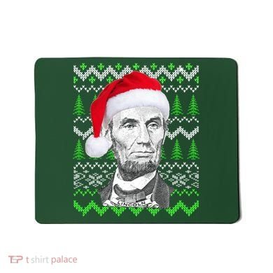 Abraham Lincoln Ugly Christmas Sweater Mousepad