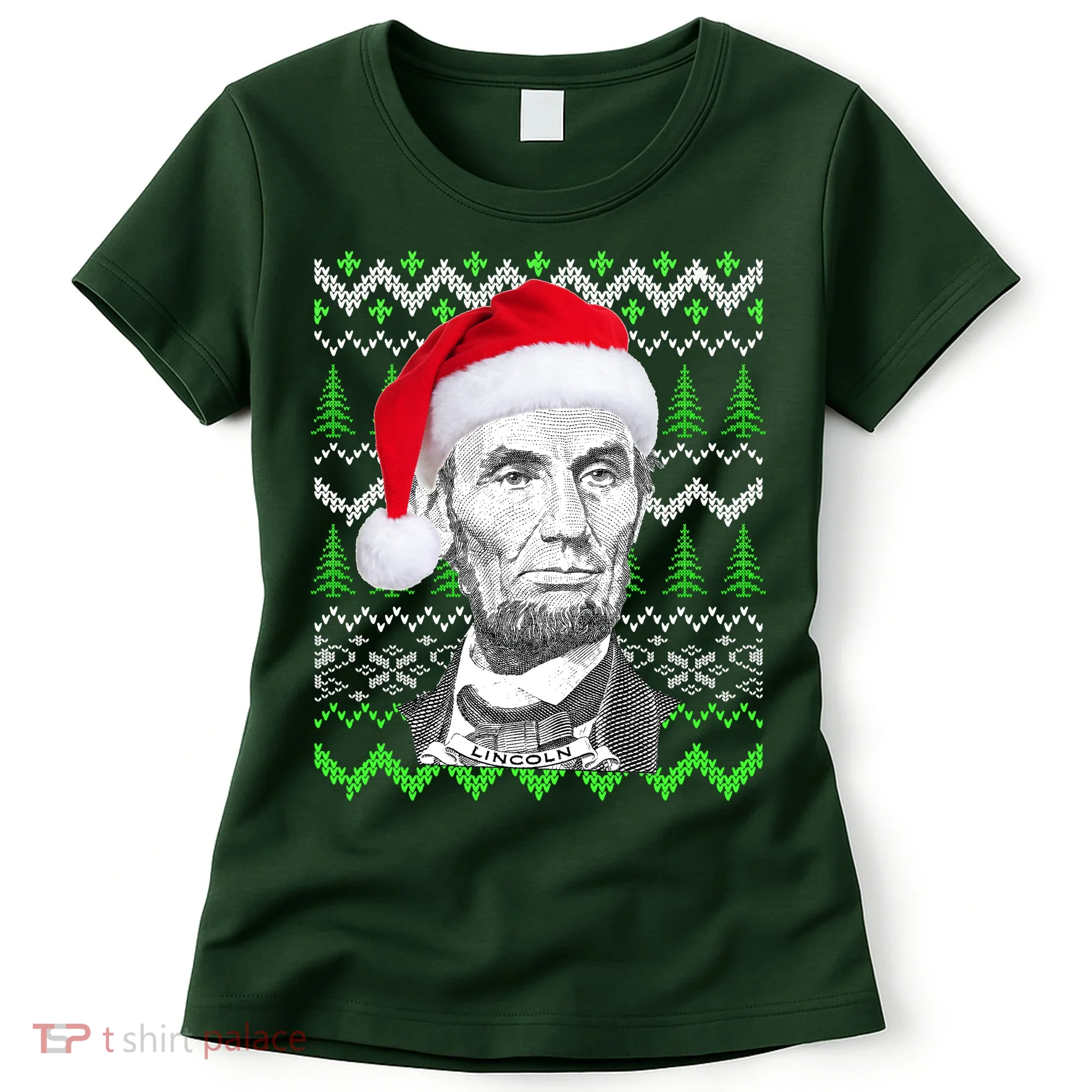 Abraham Lincoln Ugly Christmas Sweater Women's T-Shirt