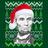 Abraham Lincoln Ugly Christmas Sweater Kids Sweatshirt thumb 2