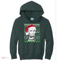 Abraham Lincoln Ugly Christmas Sweater Kids Hoodie thumb 0