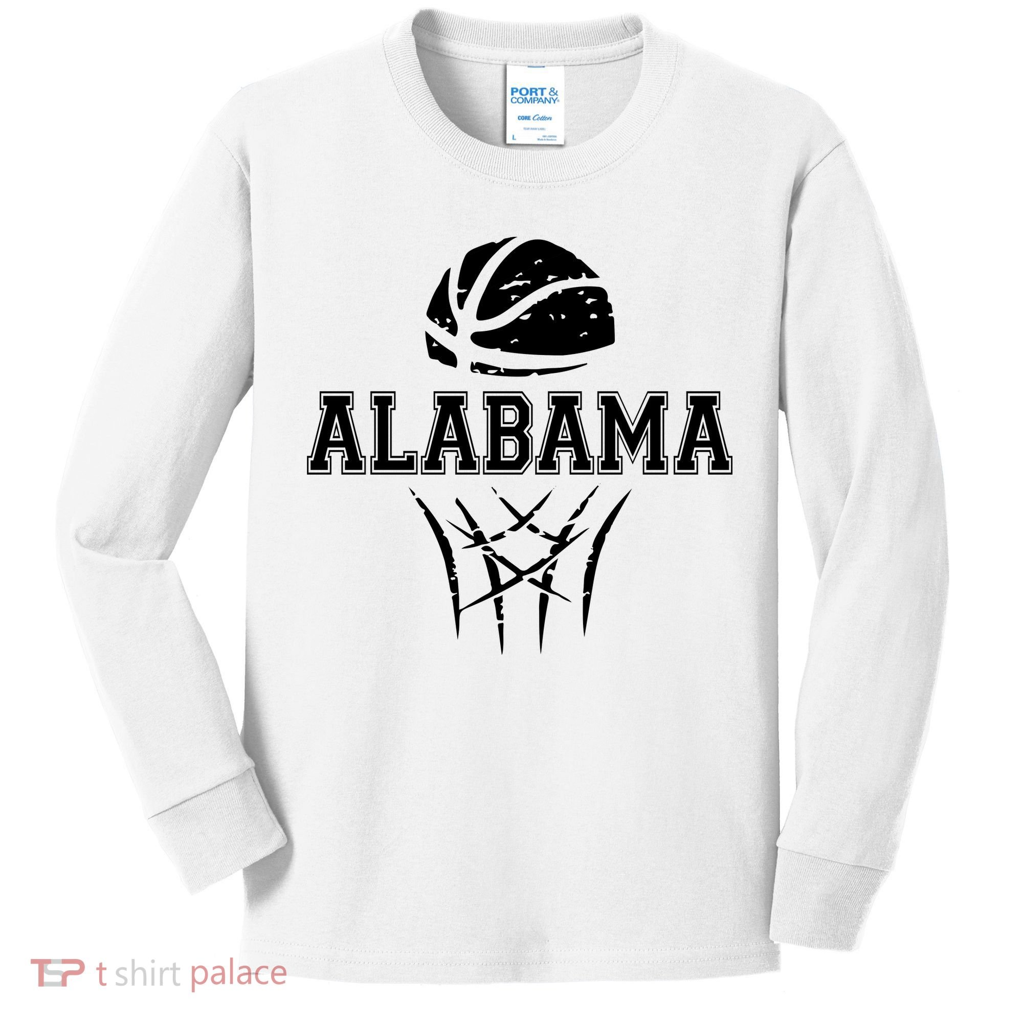 Alabama Basketball Sport Kids Long Sleeve Shirt