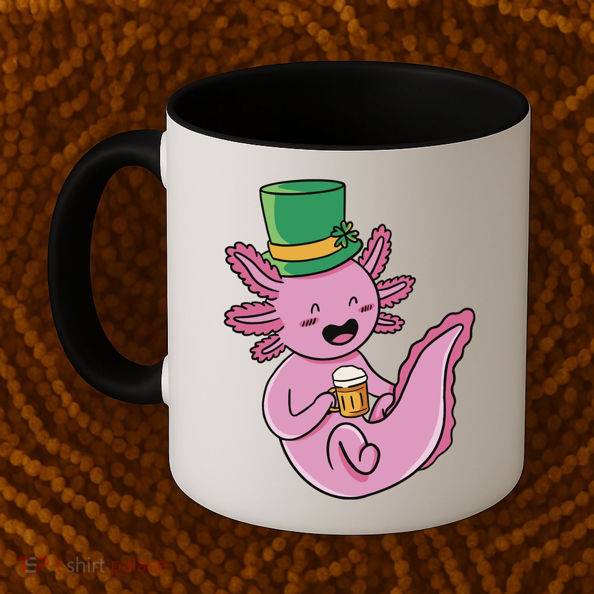 Axolotl Beer St Patrick's Day Coffee Mug
