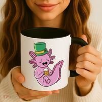Axolotl Beer St Patrick's Day Coffee Mug thumb 3