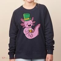 Axolotl Beer St Patrick's Day Women's Sweatshirt thumb 0