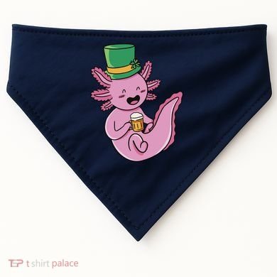 Axolotl Beer St Patrick's Day USA-Made Doggie Bandana