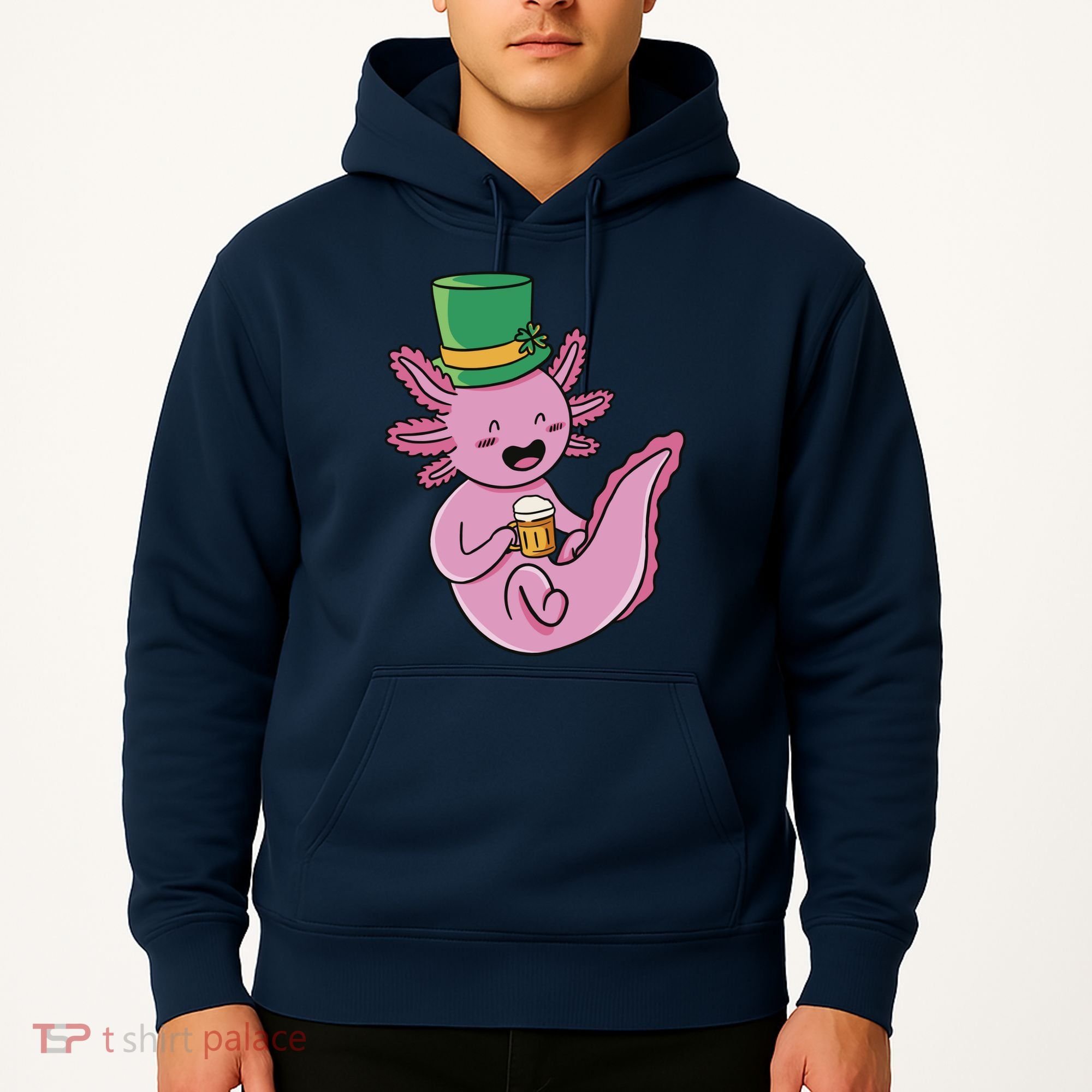 Axolotl Beer St Patrick's Day Hoodie