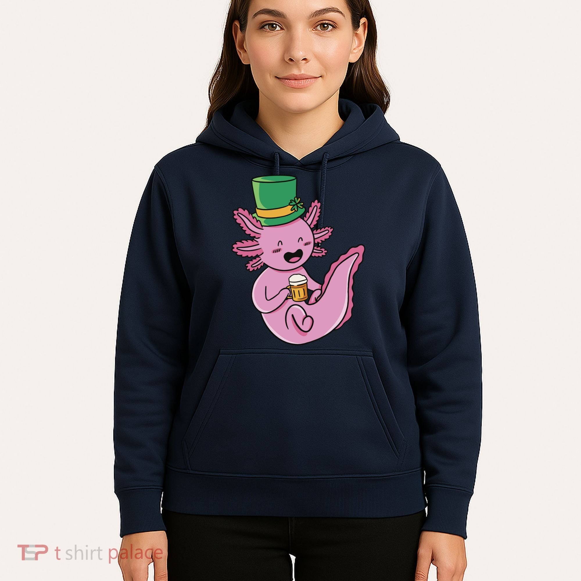 Axolotl Beer St Patrick's Day Hoodie