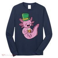 Axolotl Beer St Patrick's Day Long Sleeve Shirt thumb 0