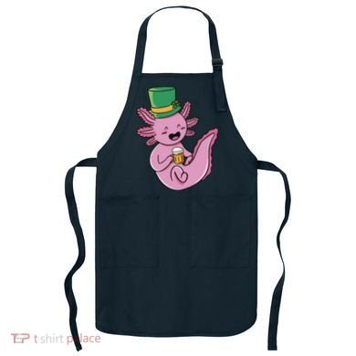 Axolotl Beer St Patrick's Day Apron