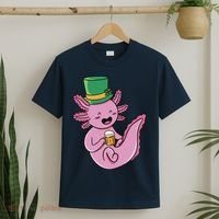 Axolotl Beer St Patrick's Day T-Shirt thumb 2