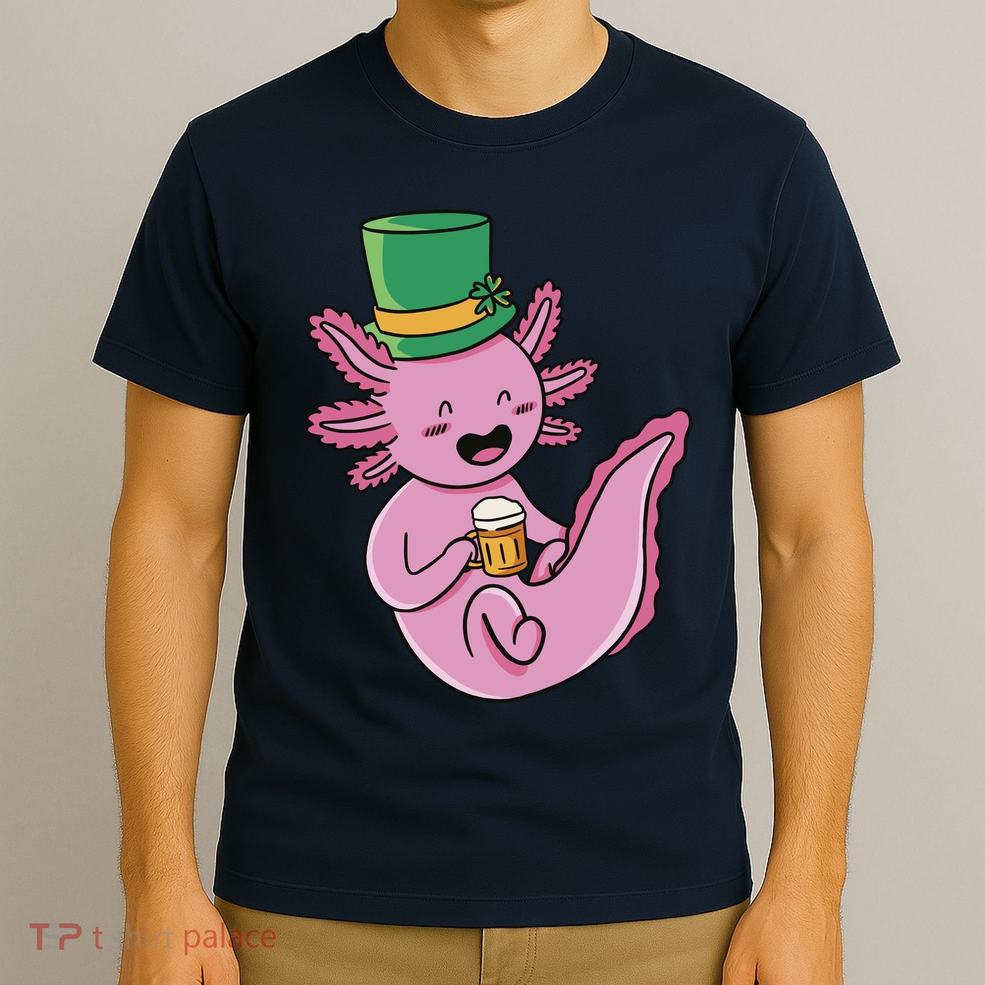 Axolotl Beer St Patrick's Day T-Shirt