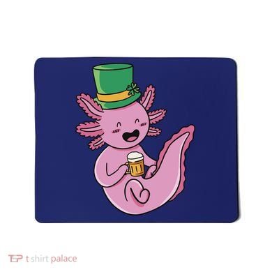 Axolotl Beer St Patrick's Day Mousepad