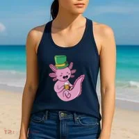 Axolotl Beer St Patrick's Day Women's Tank Top thumb 2