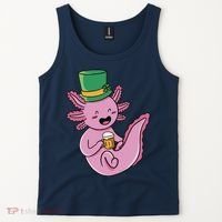 Axolotl Beer St Patrick's Day Tank Top thumb 2