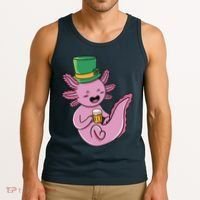 Axolotl Beer St Patrick's Day Tank Top thumb 3