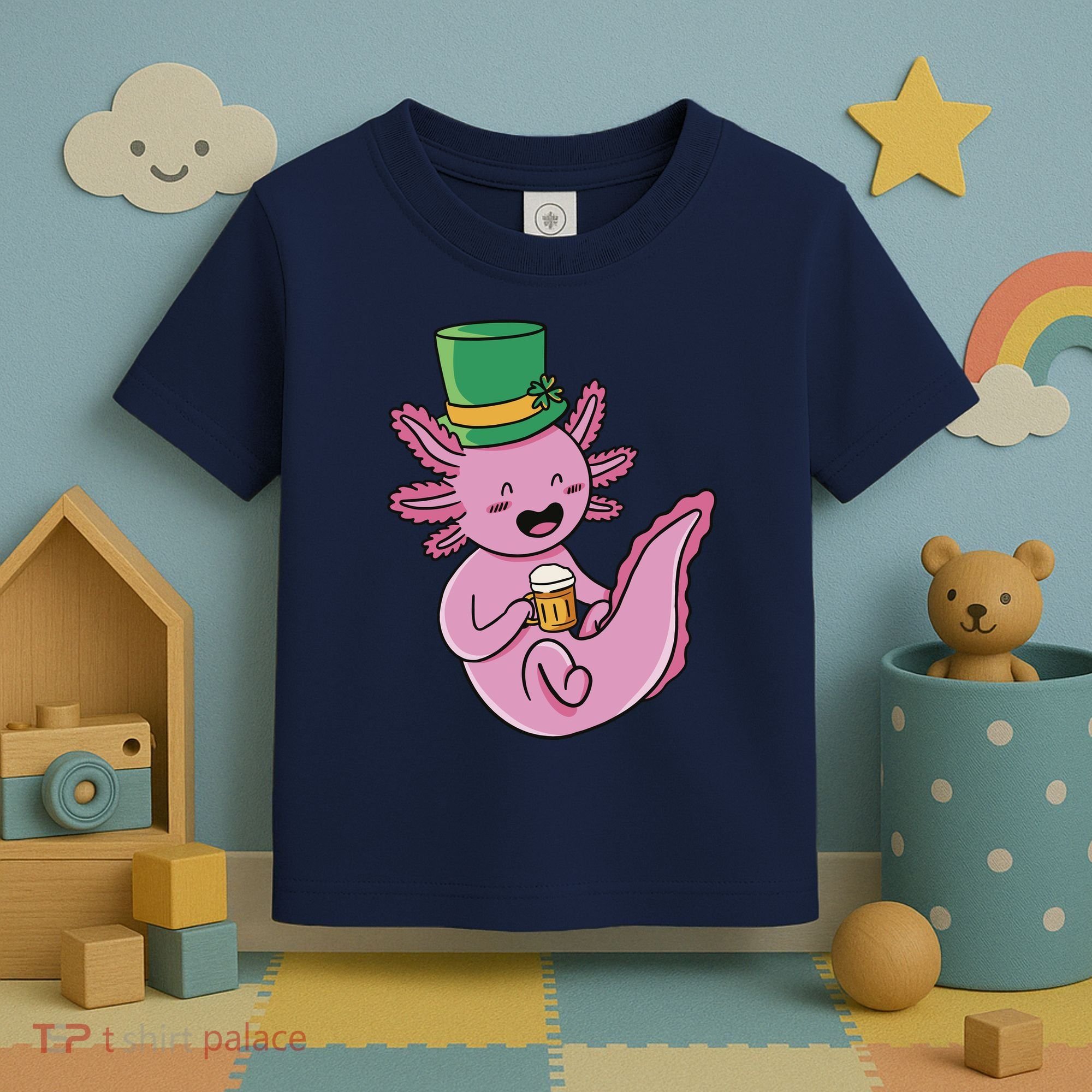Axolotl Beer St Patrick's Day Toddler T-Shirt