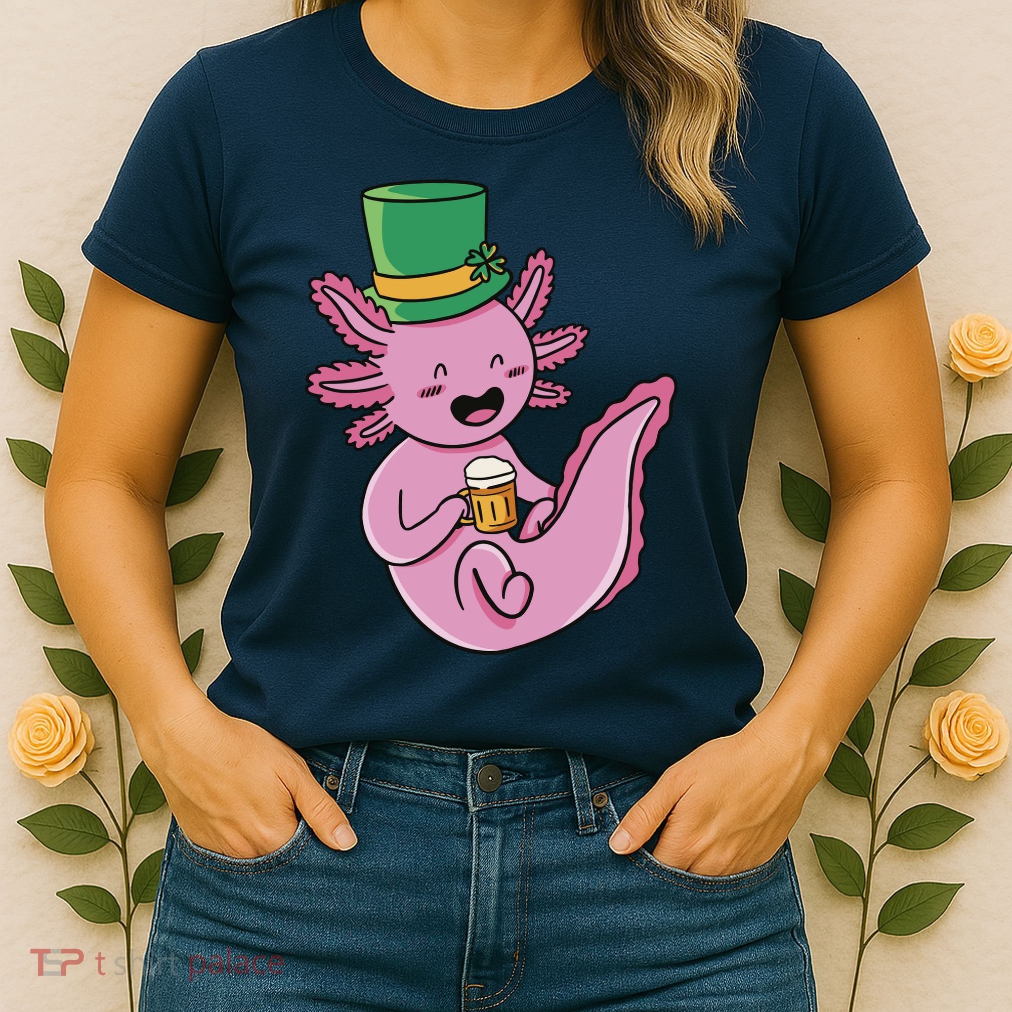 Axolotl Beer St Patrick's Day Women's T-Shirt